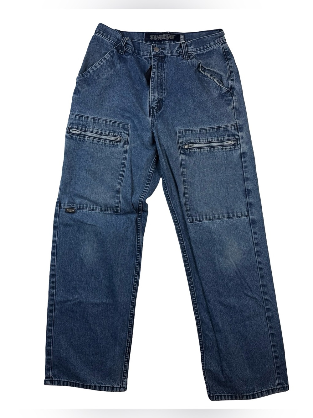Vintage Levi’s SilverTab Utility Fit Jeans Zipper Pockets 31x32 Baggy Y2K Vtg